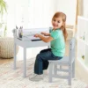 Costway Toddler Craft Table & Chair Set Kids Art Crafts Table WithPaper Roll Holder Grey/White 1 Costway Toddler Craft Table & Chair Set Kids Art Crafts Table WithPaper Roll Holder Grey/White -Safavieh Shop GUEST 9074cb7a 1771 45f8 b6c1 70d71eca2f0a