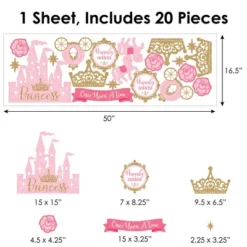 Big Dot Of Happiness Little Princess Crown - Peel And Stick Nursery And Kids Room Vinyl Wall Art Stickers - Wall Decals - Set Of 20 -Safavieh Shop GUEST 90bb005b d42c 4a4c b4f2 ed00fb66a8f8