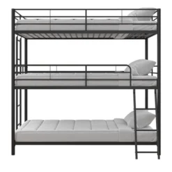 Triple Twin Zeke Metal Bunk Bed - Room & Joy 20 Triple Twin Zeke Metal Bunk Bed - Room & Joy -Safavieh Shop GUEST 91706260 e607 4761 9f02 be9ed39c55b0