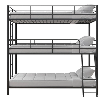 Triple Twin Zeke Metal Bunk Bed - Room & Joy 8 Triple Twin Zeke Metal Bunk Bed - Room & Joy - Image 6