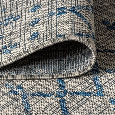 Ourika Moroccan Geometric Textured Weave Indoor/Outdoor Area Rug - JONATHAN Y 6 Ourika Moroccan Geometric Textured Weave Indoor/Outdoor Area Rug - JONATHAN Y - Image 4