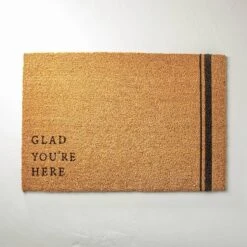Glad You're Here Coir Doormat Tan/Black - Hearth & Hand™ With Magnolia -Safavieh Shop GUEST 92655d0f b248 4c18 8a0b 96386821ac81