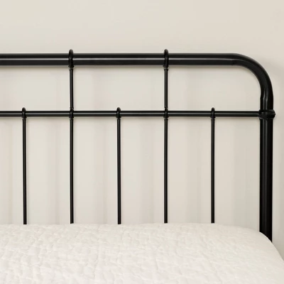 Vito Metal Complete Bed Pure Black - South Shore 7 Vito Metal Complete Bed Pure Black - South Shore - Image 5