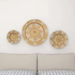 Set Of 3 Rattan Plate Woven Basket Wall Decors - Olivia & May -Safavieh Shop GUEST 947d76eb d206 4058 92d2 406e3018c531