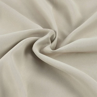 Set Of 2 Aljed Solid Blackout Triple Weave Grommet Top Curtain Panel Beige 7 Set Of 2 Aljed Solid Blackout Triple Weave Grommet Top Curtain Panel Beige - Image 5