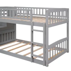 Stairway Twin Over Twin Bunk Bed With Two Drawers And Slide-ModernLuxe 26 Stairway Twin Over Twin Bunk Bed With Two Drawers And Slide-ModernLuxe -Safavieh Shop GUEST 96214614 0668 4fc3 bdce 998444443661