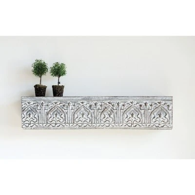 Decorative Wall Shelf Gray 3 Decorative Wall Shelf Gray