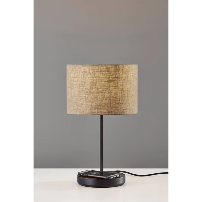 19.5" Oliver Charge Table Lamp Black - Adesso 5 19.5" Oliver Charge Table Lamp Black - Adesso - Image 3