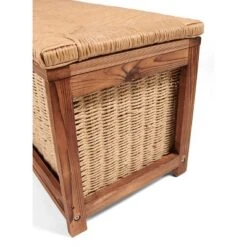 Badger Basket Kid's Storage Bench With Woven Top And Baskets Brown -Safavieh Shop GUEST 988e3aa2 dd29 495b a549 d42a1691aa29