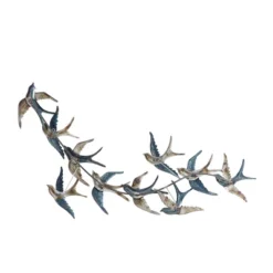 27" X 52" Metal Bird Flying Flock Of Wall Decor Blue - Olivia & May -Safavieh Shop GUEST 9b081180 5f92 4a2e a59c 5fe72f514fea