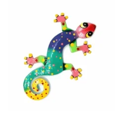 Global Crafts Eight Inch Painted Gecko Recycled Haitian Metal Wall Art -Safavieh Shop GUEST 9c321e0b dd8f 49ae 913b 30092d5d7778