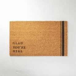Glad You're Here Coir Doormat Tan/Black - Hearth & Hand™ With Magnolia -Safavieh Shop GUEST 9d97dd76 0e01 4045 8d97 41d7d05c60bb