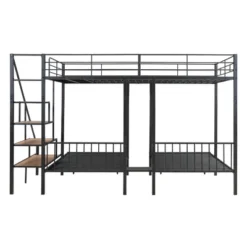Full Over Twin-Twin Triple Bunk Bed With Drawers And Staircase - ModernLuxe -Safavieh Shop GUEST 9ee83df9 62fe 43cb acca dcee1bfe73b2