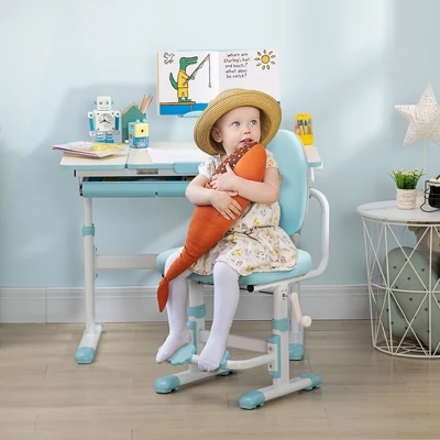 Qaba Ergonomic Kids Desk Chair With Thick Cushioning & Height Adjustment, Kids Computer Chair, Childrens Chair, Kids Office Chair & Study Chair 4 Qaba Ergonomic Kids Desk Chair With Thick Cushioning & Height Adjustment, Kids Computer Chair, Childrens Chair, Kids Office Chair & Study Chair - Image 2