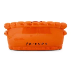 Silver Buffalo Friends Central Perk Orange Couch Figural Coin Bank Storage | Toynk Exclusive