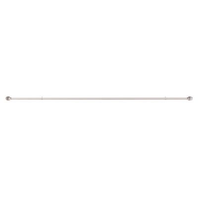 Hastings Home Silver Curtain Rod With Cone Finials 5 Hastings Home Silver Curtain Rod With Cone Finials - Image 3