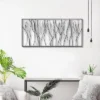 LuxenHome Black Abstract Trees Rectangular Metal Wall Decor -Safavieh Shop GUEST a143f185 4704 44c2 a8b8 57894f995991