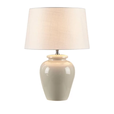 Anzio Ceramic (Includes LED Light Bulb) Table Lamp Cream - Ink+Ivy 5 Anzio Ceramic (Includes LED Light Bulb) Table Lamp Cream - Ink+Ivy - Image 3