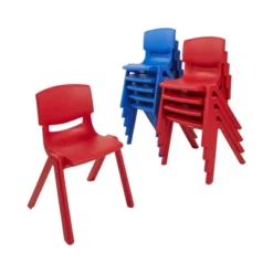 ECR4Kids 12 Inch Plastic Stackable Classroom Stack Chairs, Indoor/Outdoor For Kids-10pk -Safavieh Shop GUEST a2fb4ba7 583c 426a bd9d 4cab137a11da
