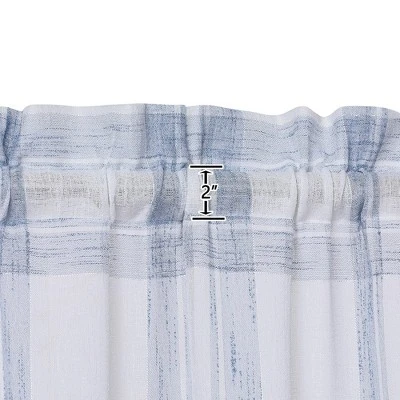 Trinity Buffalo Plaid Gingham Pattern Yarn-Dyed Short Curtains 5 Trinity Buffalo Plaid Gingham Pattern Yarn-Dyed Short Curtains - Image 3