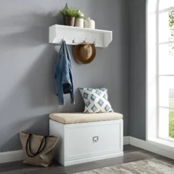 Harper Entryway Shelf White - Crosley -Safavieh Shop GUEST a33efebb 141b 4dab 8e9c 98de1c1ddf37