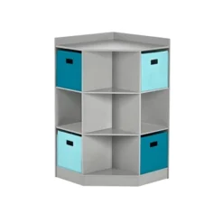 5pc Kids' Corner Cabinet Set With 4 Bins Set - RiverRidge Home -Safavieh Shop GUEST a353ee9c 5907 4aea a57e fde9c7fe936f