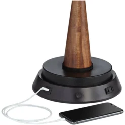 360 Lighting Helene Country Cottage Table Lamp 26" High Cream White Ceramic With Dimmable USB Workstation Base Tan Drum Linen For Living Room Desk -Safavieh Shop GUEST a3ecd351 2035 4094 a9bc 1b43876d0a1e