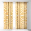 Little Dean Yellow Mustard Boho Stripe Single Panel Sheer Window Curtain - Deny Designs -Safavieh Shop GUEST a3f6afbd 41b5 4ba3 9fb3 7d9402320cbf