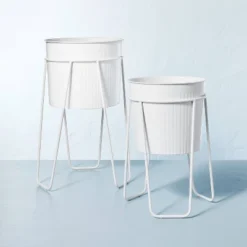 Powder-Coated Metal Planter White - Hearth & Hand™ With Magnolia 9 Powder-Coated Metal Planter White - Hearth & Hand™ With Magnolia -Safavieh Shop GUEST a76d978f dc8a 425b b1df a4a260c6b670