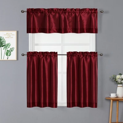 Kate Aurora Parisian Living Complete 3 Piece Lightweight Sheer Cafe Kitchen Curtain Tier & Valance Set 13 Kate Aurora Parisian Living Complete 3 Piece Lightweight Sheer Cafe Kitchen Curtain Tier & Valance Set - Image 11