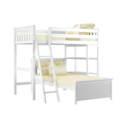 Max & Lily L-Shaped Twin Over Twin Bunk Bed With Bookcase -Safavieh Shop GUEST a88b0d97 c396 49ba 8bff 157cef7d55a5