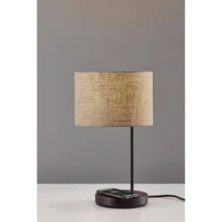 19.5" Oliver Charge Table Lamp Black - Adesso 15 19.5" Oliver Charge Table Lamp Black - Adesso -Safavieh Shop GUEST a902dd83 41d2 46ae 8b48 8da7699d5247