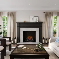 Modern Ember Lakeport Traditional Wood Fireplace Mantel Surround Kit -Safavieh Shop GUEST a9214227 9f34 47e2 a215 360afc3fe158