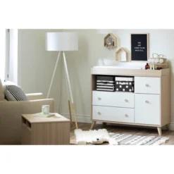 Yodi 2 Drawer Nightstand Soft Elm/White - South Shore -Safavieh Shop GUEST a9755bae 4bbf 4c96 bef8 1f628cfd7501