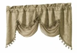 Kate Aurora Georgina Ultra Luxurious Raised Jacquard And Fringed Trimmed Austrian Window Valance -Safavieh Shop GUEST aa4b367a 3954 4a89 ab5c b3359a769bed