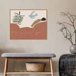 28" X 22" Other Land I By Melissa Wang Framed Canvas Wall Art Light Brown - Amanti Art -Safavieh Shop GUEST ab457516 cc1a 4361 8abe 088bf08fd765