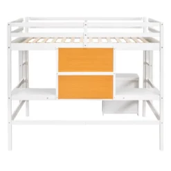 Wooden Loft Bed With Desk, Writing Board And 2 Drawers Cabinet - ModernLuxe -Safavieh Shop GUEST ab7790c0 6819 4c9c ae41 2c0af7a9d1e2