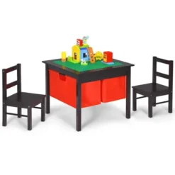 Costway 2-in-1 Kids Activity Table & 2 Chairs Set W/Storage Building Block Table 22 Costway 2-in-1 Kids Activity Table & 2 Chairs Set W/Storage Building Block Table -Safavieh Shop GUEST acb60129 586a 4f17 8060 0711ae44014b
