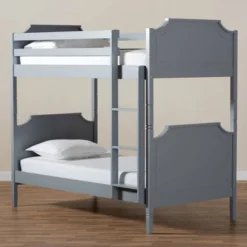 Twin Mariana Wood Bunk Bed Gray - Baxton Studio 11 Twin Mariana Wood Bunk Bed Gray - Baxton Studio -Safavieh Shop GUEST ae5da94e 101e 42ea 9067 b0fbe1e9d497
