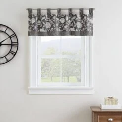 18"x52" Stencil Vine Window Valance - Waverly -Safavieh Shop GUEST aeb8d5e3 336c 4a0c b386 c8fef6f18f3f