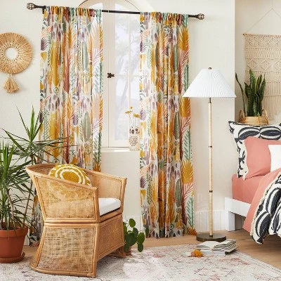 1pc Sheer Burnout Window Curtain Panel - Opalhouse™ Designed With Jungalow™ 3 1pc Sheer Burnout Window Curtain Panel - Opalhouse™ Designed With Jungalow™