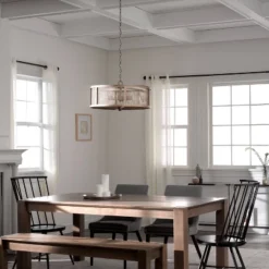 18" Metal Dixsie Caged Farmhouse Chandelier Woodgrain - River Of Goods -Safavieh Shop GUEST aeea7213 457a 4ffe be11 05b29187b0b1