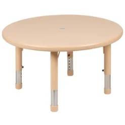 Emma And Oliver 33" Round Plastic Height Adjustable Activity Table Set With 4 Chairs -Safavieh Shop GUEST b04d97a7 9bff 4147 aaad 47f3341e23cc