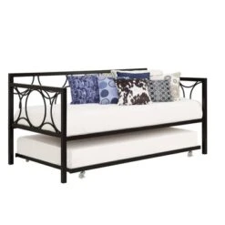 Gavin Universal Metal Trundle For Daybeds Black - Room & Joy -Safavieh Shop GUEST b0645484 25ba 43b1 8540 64ee15911386