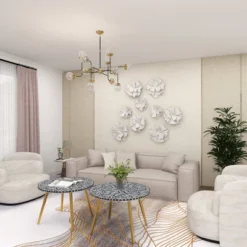 Modern Ornamental Wall Decor Set Of 3 White - Olivia & May 26 Modern Ornamental Wall Decor Set Of 3 White - Olivia & May -Safavieh Shop GUEST b06f71b8 ceb1 4886 9c02 26b6e4cec257