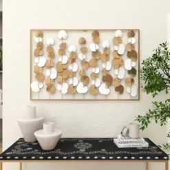 Modern Ornamental Wall Decor Gold - Olivia & May -Safavieh Shop GUEST b36d5a82 c9b1 422f a126 61ee3adca432