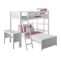 Max & Lily L-Shaped Twin Over Twin Bunk Bed With Bookcase And Desk -Safavieh Shop GUEST b3a82fef 0517 4289 866b 7d8b63c13af4