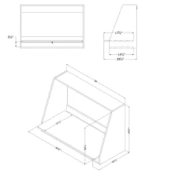 Interface Wall Mount Desk Pure White - South Shore -Safavieh Shop GUEST b4b22bb0 65b9 44ab a158 93e717c206bc 1