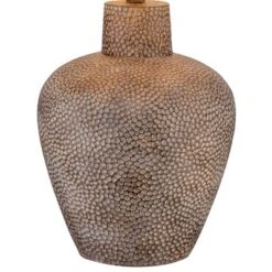 360 Lighting Bentley Rustic Farmhouse Table Lamp 29" Tall Brown Leaf Textured Hammered Pot Off White Empire Shade For Bedroom Living Room House Home -Safavieh Shop GUEST b4dcdfe0 1914 423a b078 33393ffe31bc