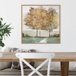 22" X 22" Golden Forest Shimmer By Isabelle Z Framed Canvas Wall Art Light Brown - Amanti Art -Safavieh Shop GUEST b575415d 046a 4a18 a83b 9320a9164dae